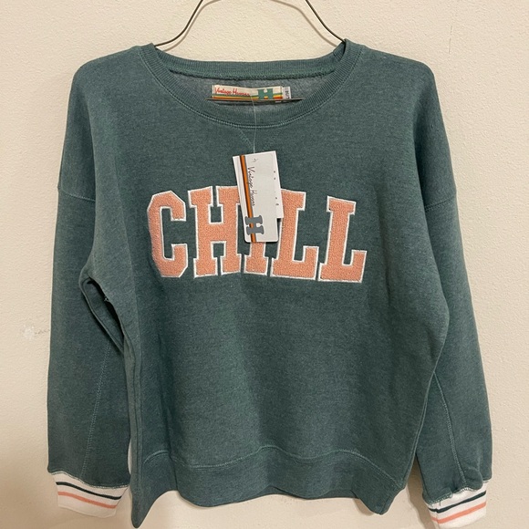 NWT Vintage Havanna CHILL Sweatshirt - L/14 / sage colors - Picture 3 of 12